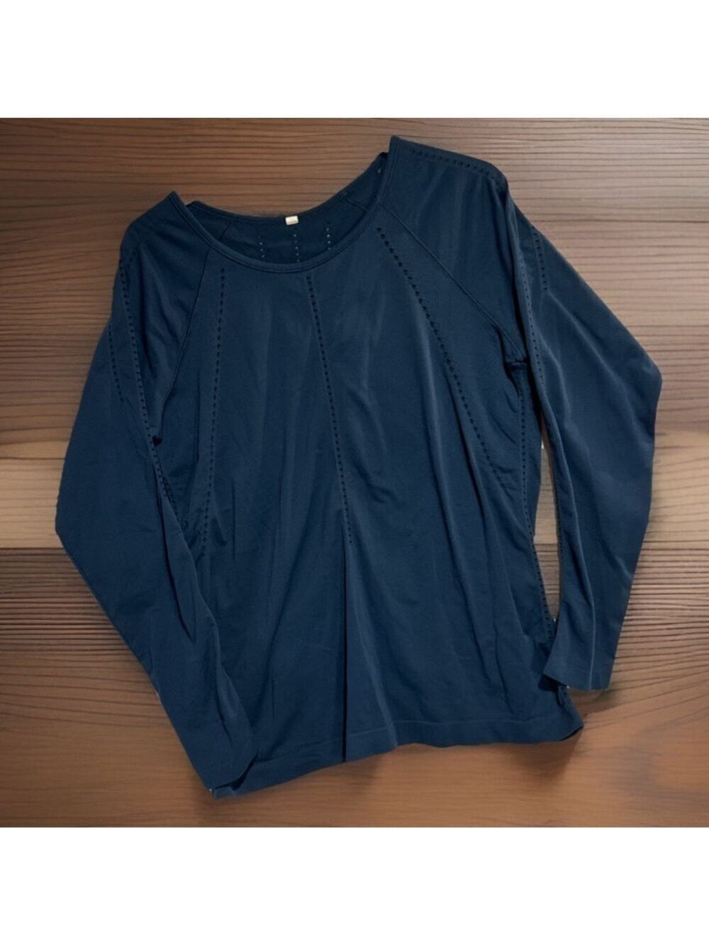 Athleta Foothill Seamless Long Sleeve Training Shirt Teal